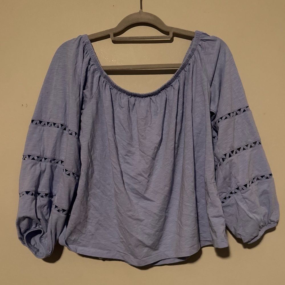 GUC Lilly Pulitzer Periwinkle Cotton Blouse